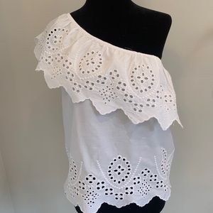 White One Shoulder Blouse